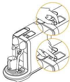 NESPRESSO CREATISTA PRO - Tömming af systemet För en periode.uden brug eller for frostbeskyttelse / Järjestelmän tyhjentäminen ennen käytösta poistamista tai pakkasestoksi - 2