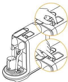 NESPRESSO CREATISTA PRO - Tömning av systemet inför en period)dà maskinen inte sca användas eller für frostskydd / Tømming av systemet for en periode uten bruk eller for á beskytte mot frostkader - 2