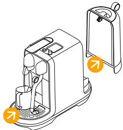 NESPRESSO CREATISTA PRO - Tömning av systemet inför en period)dà maskinen inte sca användas eller für frostskydd / Tømming av systemet for en periode uten bruk eller for á beskytte mot frostkader - 1