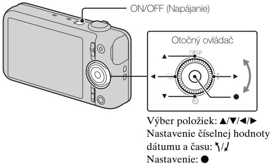SONY WX60 - Nastavenie hodín - 1