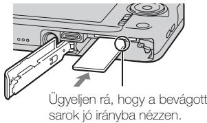 SONY WX60 - Memóriakárta behelyezése (kūlón megvásárolható) - 2
