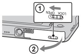 SONY WX60 - Een geheugenkaart plaatsen (los verkrijgbaar) - 1