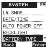 TEAC VR-20 - - Various Settings and Information Display - 2