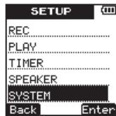 TEAC VR-20 - Setting the backlight - 1