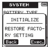 TEAC VR-20 - Initializing unit settings - 3