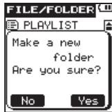 TEAC VR-20 - Creating new folders - 3
