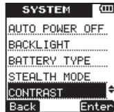 TEAC VR-20 - Setting the contrast - 2