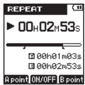 TEAC VR-20 - Repeating playback of an interval - 3