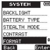 TEAC VR-20 - - Various Settings and Information Display - 2