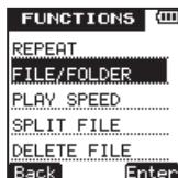TEAC VR-20 - Set the folder where recorded files are saved - 1