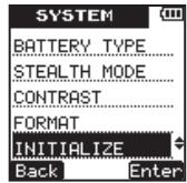 TEAC VR-20 - Initializing unit settings - 2