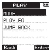 TEAC VR-20 - Set the playback and repeat areas - 2