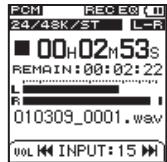 TEAC VR-20 - Setting the recording level manually - 2