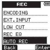 TEAC VR-20 - Automatically starting and pausing recording - 2