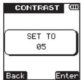 TEAC VR-20 - Setting the contrast - 4