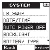 TEAC VR-20 - Using the auto power off function - 2