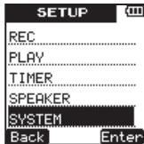 TEAC VR-20 - - Various Settings and Information Display - 1