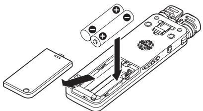 TEAC VR-20 - Using AAA batteries - 1