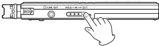 TEAC VR-20 - Preventing accidental operation with the hold function - 1