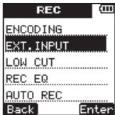 TEAC VR-20 - Setting external input - 2