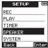 TEAC VR-20 - Using the built-in speaker to monitor playback - 1