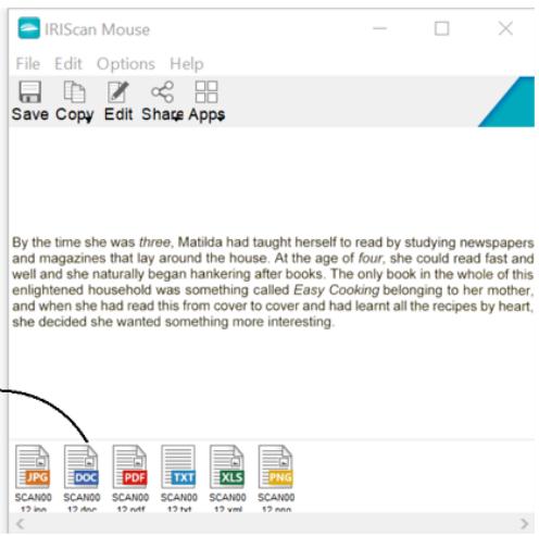 IRIS CAN MOUSE EXECUTIVE 2 - Faire glisser et déposer les documents dans des applications. - 2