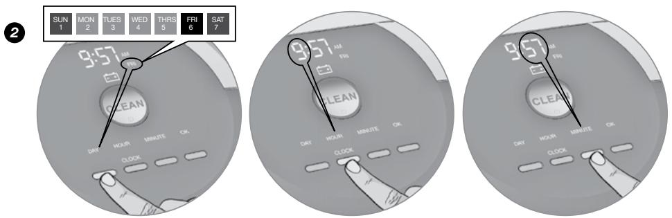 IROBOT ROOMBA 880 - Setting the Time - 2