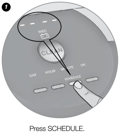 IROBOT ROOMBA 880 - Setting a Schedule - 1