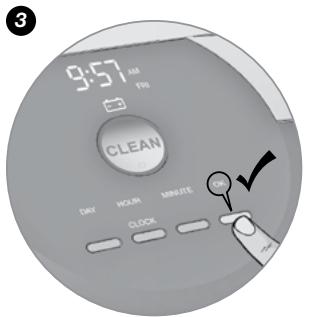 IROBOT ROOMBA 880 - Setting the Time - 3