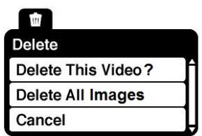 VIVITAR DVR 508NHD - Video Playback Mode Menus - 1