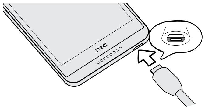 HTC DESIRE 816 - Charger la batterie - 2