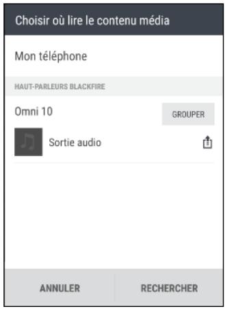 HTC DESIRE 816 - Diffuser de la musique en streaming sur des haut-parleurs compatibles Blackfire - 2