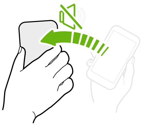 HTC DESIRE 816 - Retourner pour désactiver le son - 1