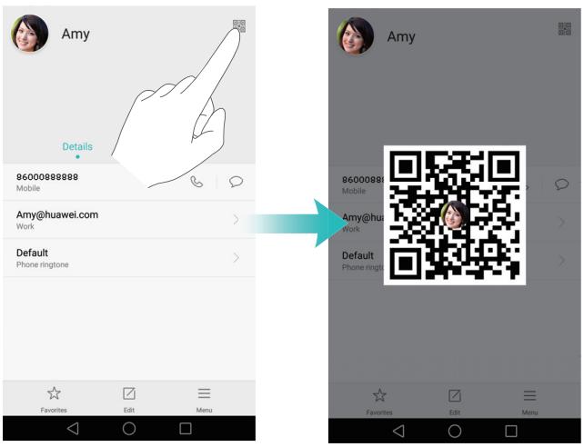 HUAWEI MATE 8 - Partager votre carte QR - 1