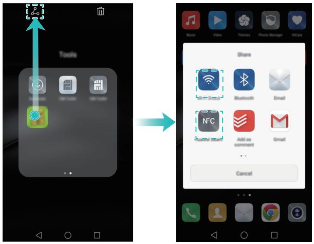 HUAWEI MATE 8 - Installer une application partagée par un autre téléphone - 2