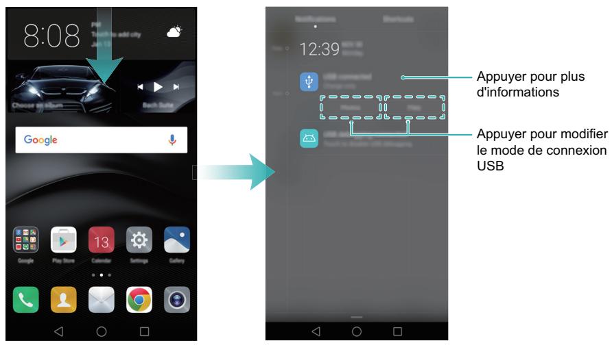HUAWEI MATE 8 - Transférer des données entre votre téléphone et un ordinateur - 1