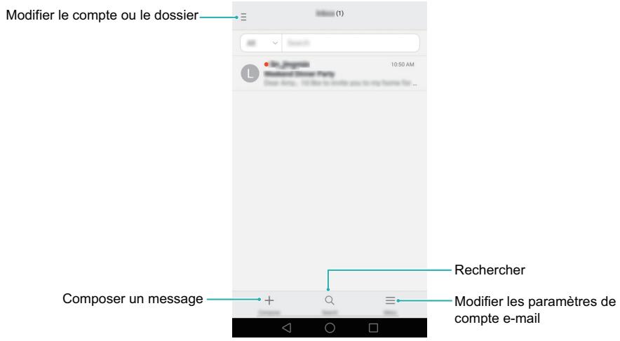 HUAWEI MATE 8 - Ajouter un compte de messagerie POP3 ou IMAP - 1
