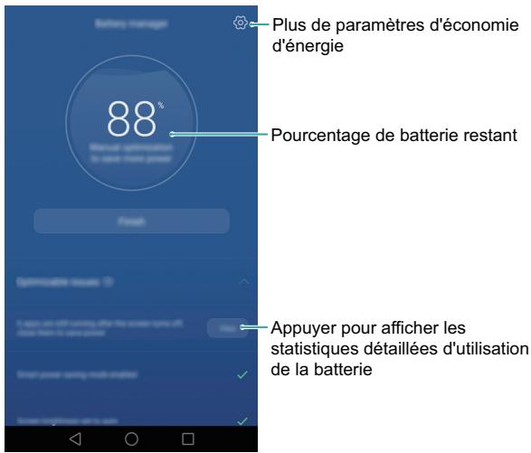 HUAWEI MATE 8 - Surveiller votre consommation d'énergie - 1