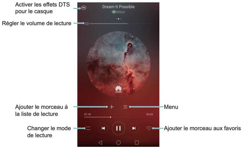 HUAWEI MATE 8 - Utilisation de l'écran de lecture - 1