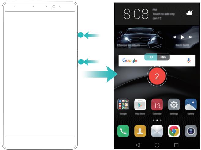 HUAWEI MATE 8 - Démarrage de l'enregistrement - 2