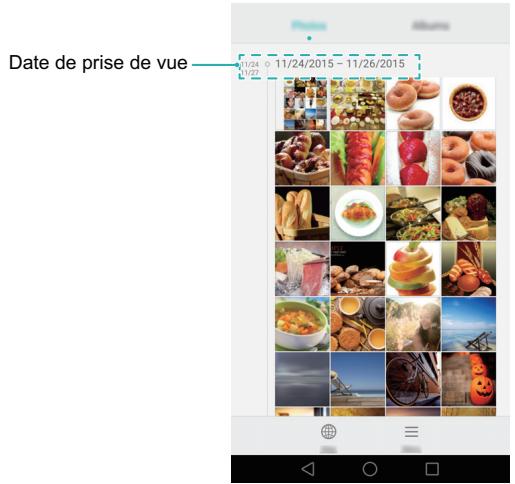 HUAWEI MATE 8 - Affichage des photos en ordre chronologique - 1