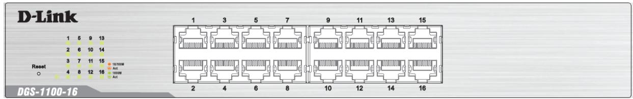 D-LINK DGS-1100-24P - Front Panel - 1