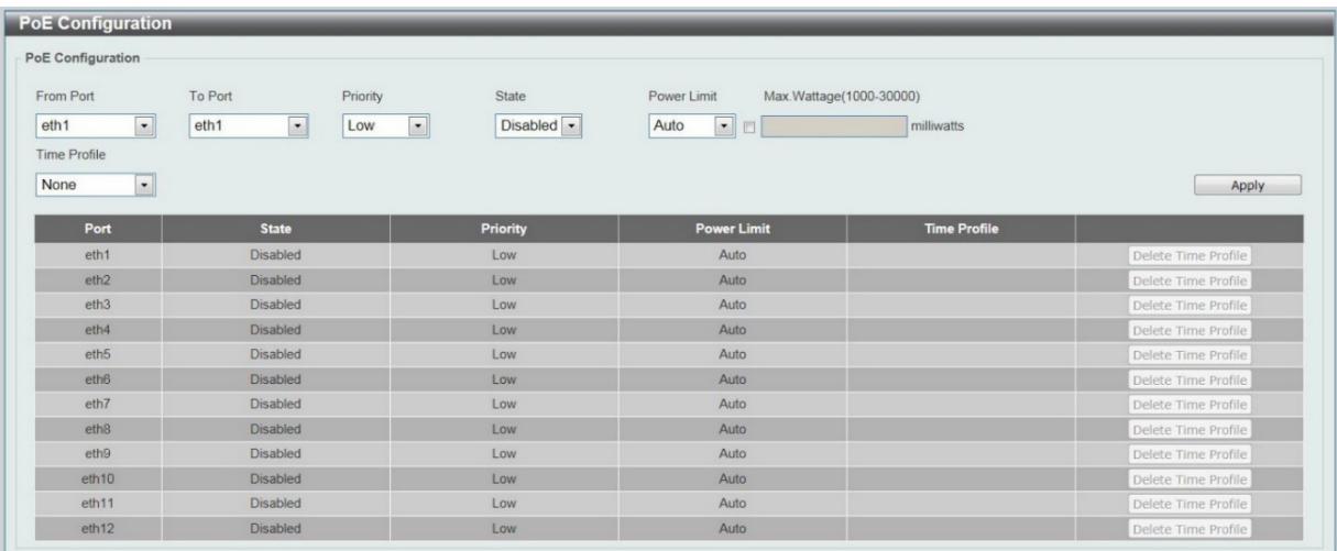D-LINK DGS-1100-24P - PoE Configuration - 1