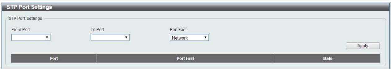 D-LINK DGS-1100-24P - STP Port Settings - 1