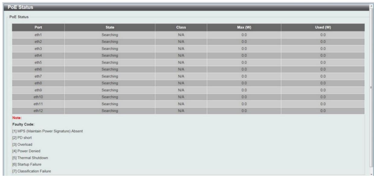 D-LINK DGS-1100-24P - PoE Status - 1