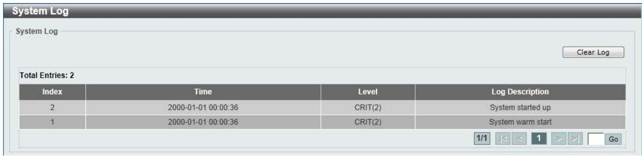 D-LINK DGS-1100-24P - System Log - 1