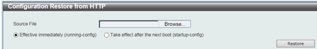 D-LINK DGS-1100-24P - Configuration Restore from HTTP - 1