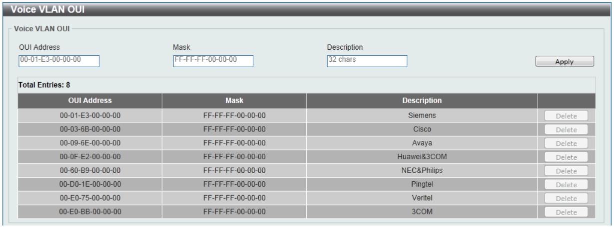 D-LINK DGS-1100-24P - Voice VLAN OUI - 1