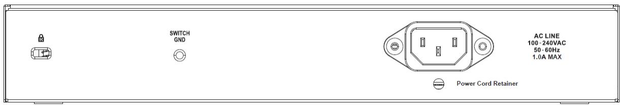 D-LINK DGS-1100-24P - Rear Panel - 1