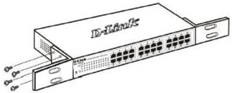 D-LINK DGS-1100-24P - Rack Installation - 1